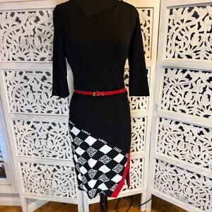 New With Tags Woman Black and White Dress Size Med or 6
